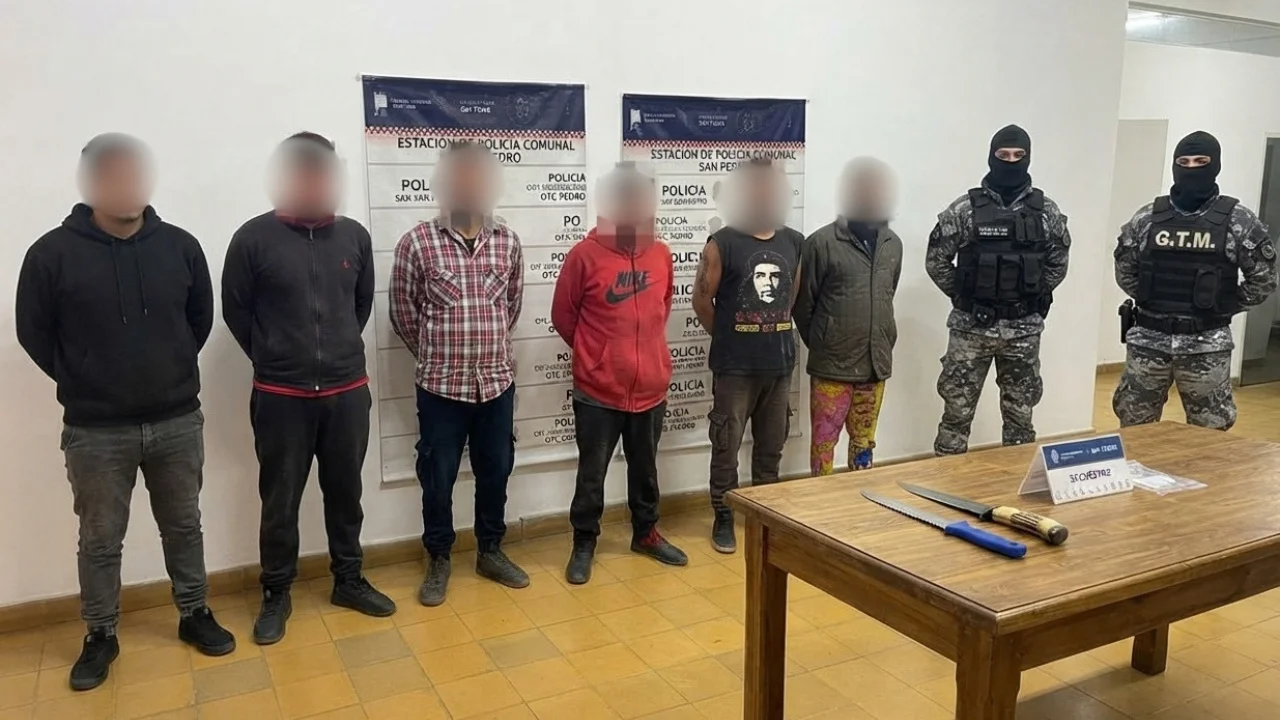 Detenidos y cuchillos 