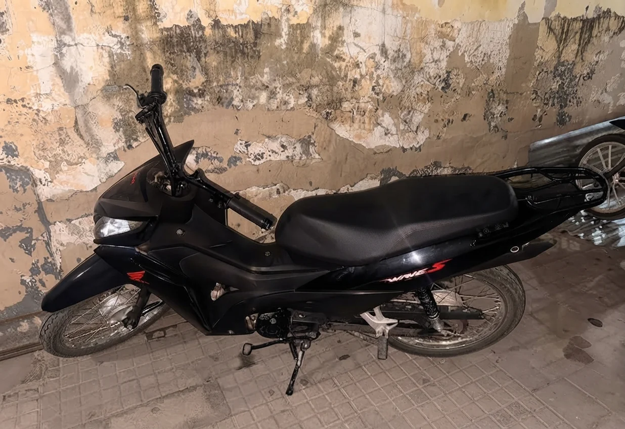 Moto Honda Wave secuestrada