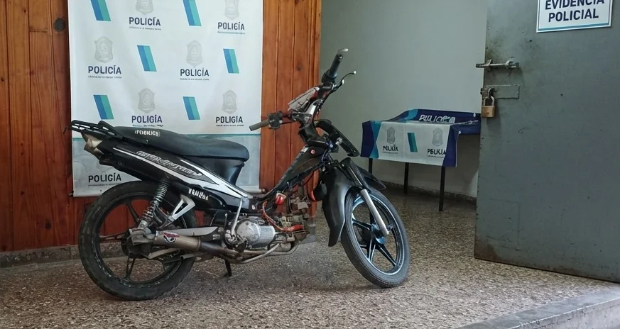 Moto secuestrada otro uno