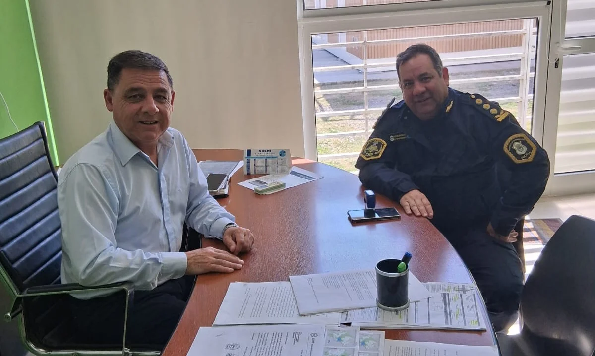 Aguero con superintendente
