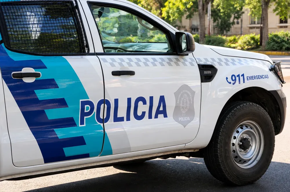 Camioneta policial de la Provincia de Buenos Aires